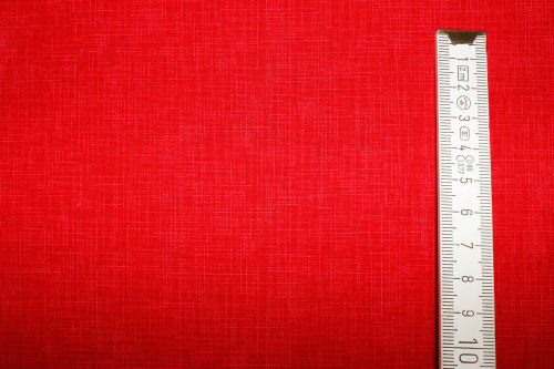 Designerbaumwollstoff Quilters Linen - red  (10 cm)